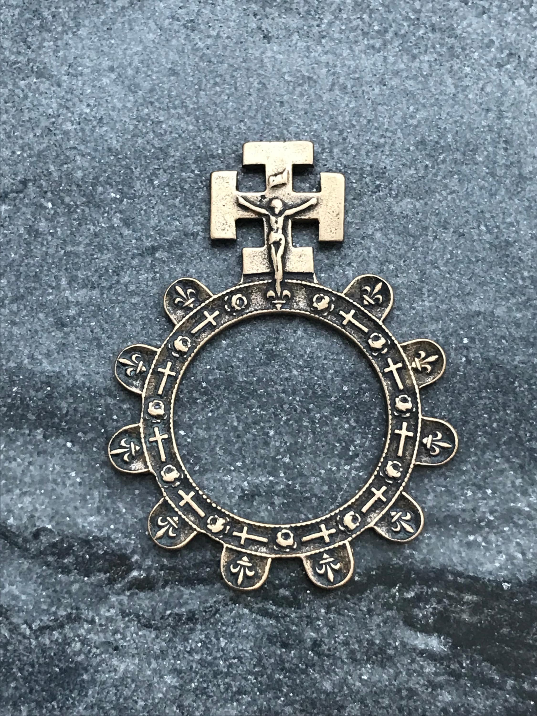 Bronze Finger Rosary Ring